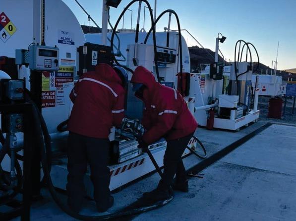 Planta de combustible construida por Surmat en alta montaña